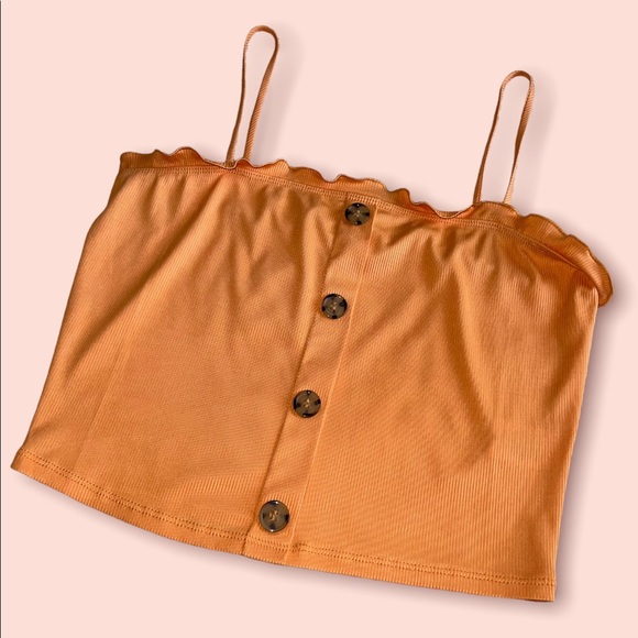 love J Tops - Orange Cropped Tank by Love J